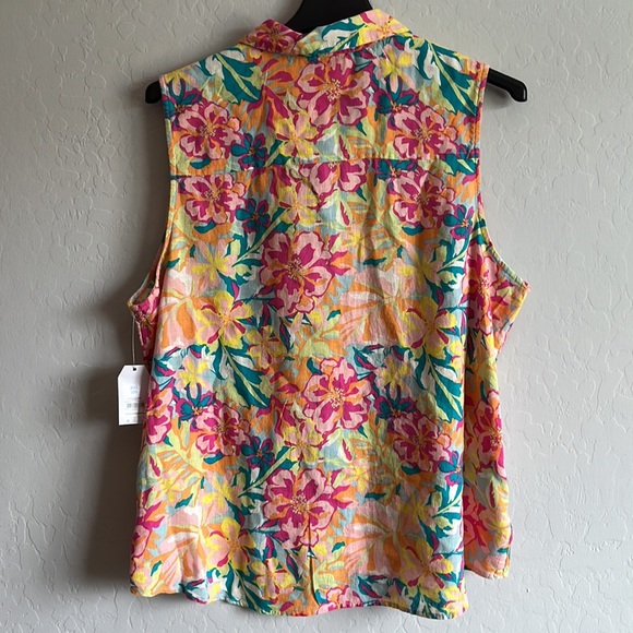 TT Soft lightweight Sleeveless Henley Button down Shirt Size XXL (20) - Picture 8 of 13